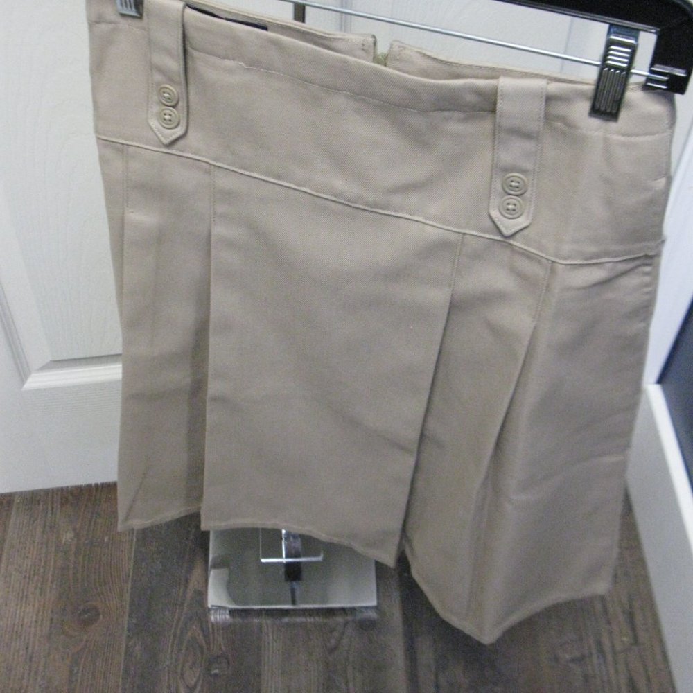 Lands' End School Uniform Women's TOK PC SLD Tab Front Skirt, NWT